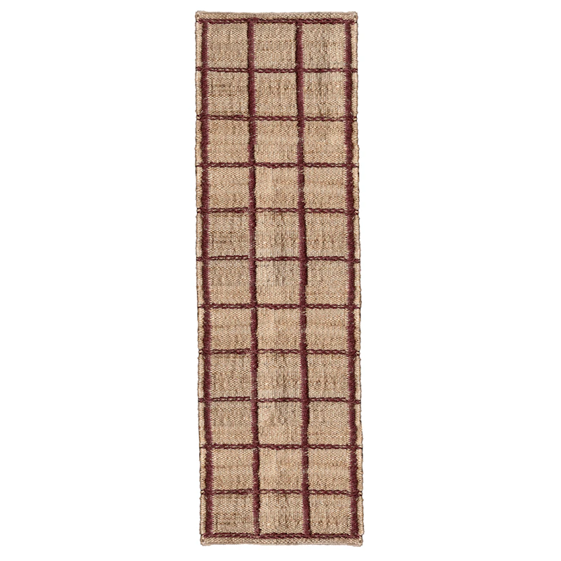 Strata Jutetæppe 75x240 cm, Bourgogne