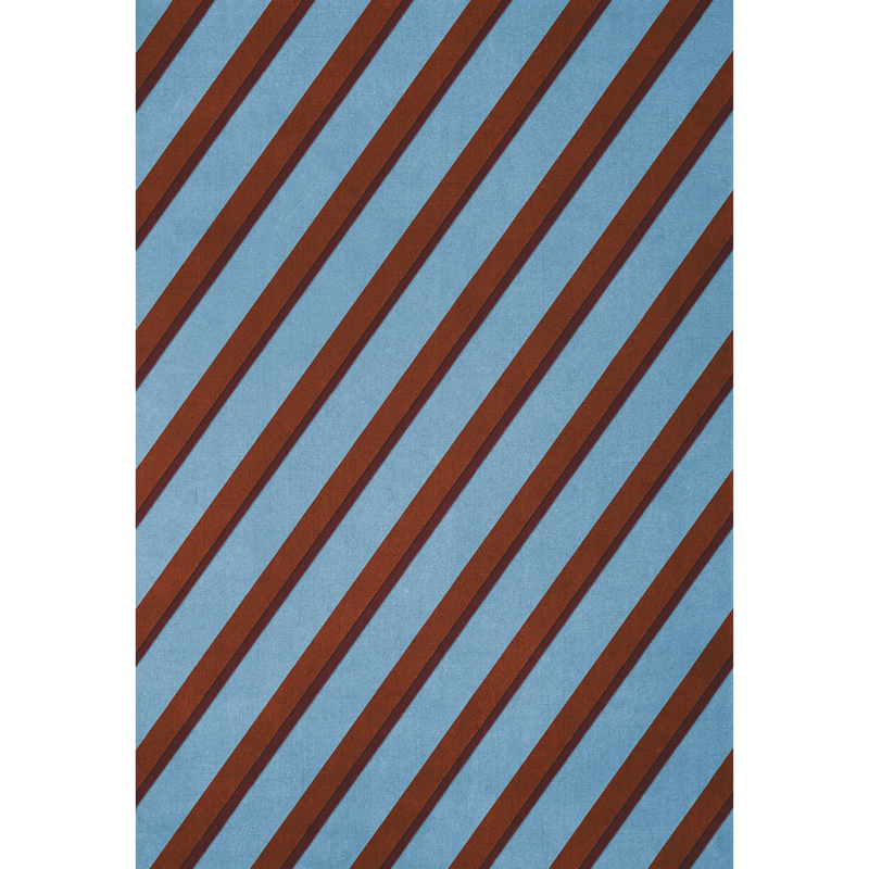 Teklan Diagonal Uldgulvtæppe 200x300 cm, Sky