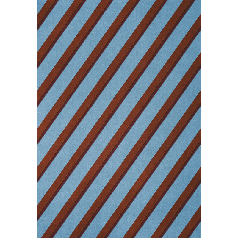 Teklan Diagonal Uldgulvtæppe 250x350 cm, Sky