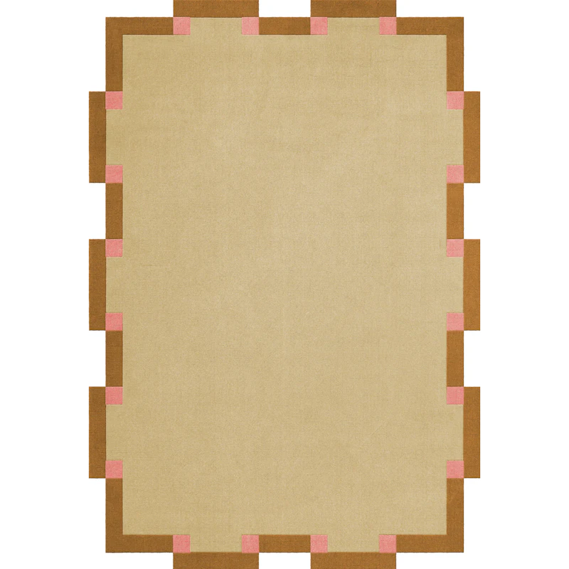 Teklan Fregio Uldgulvtæppe 180x270 cm, Butter / Blossom