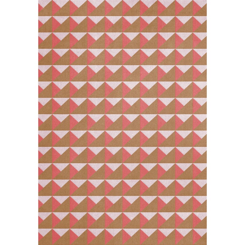 Triangle Uldgulvtæppe 180x270 cm, Persimmon Pink