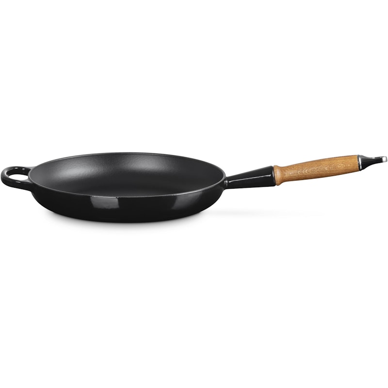 Signature Stegepande Med Træhåndtag 28 cm, Sort