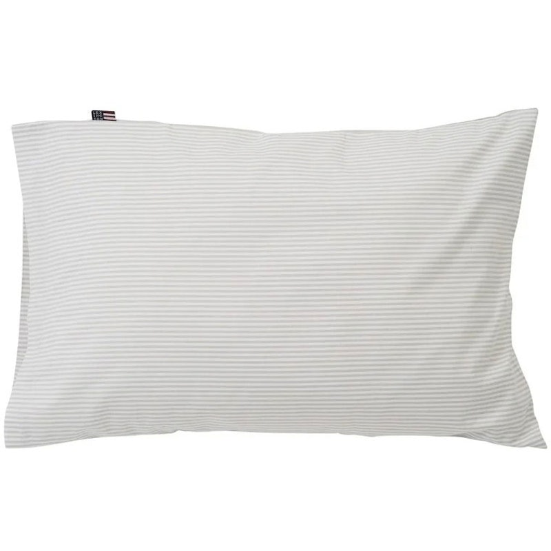 Baby Pin Point Pudebetræk 35x55 cm, Beige / Hvidt