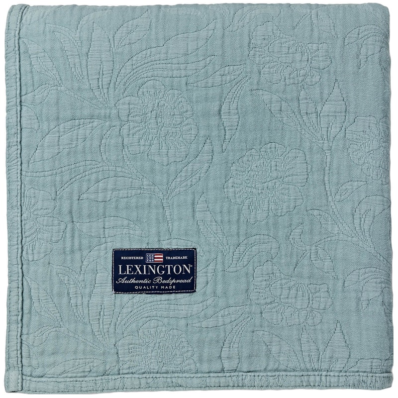 Flowers Jacquard Sengetæppe 260x240 cm, Eucalytus