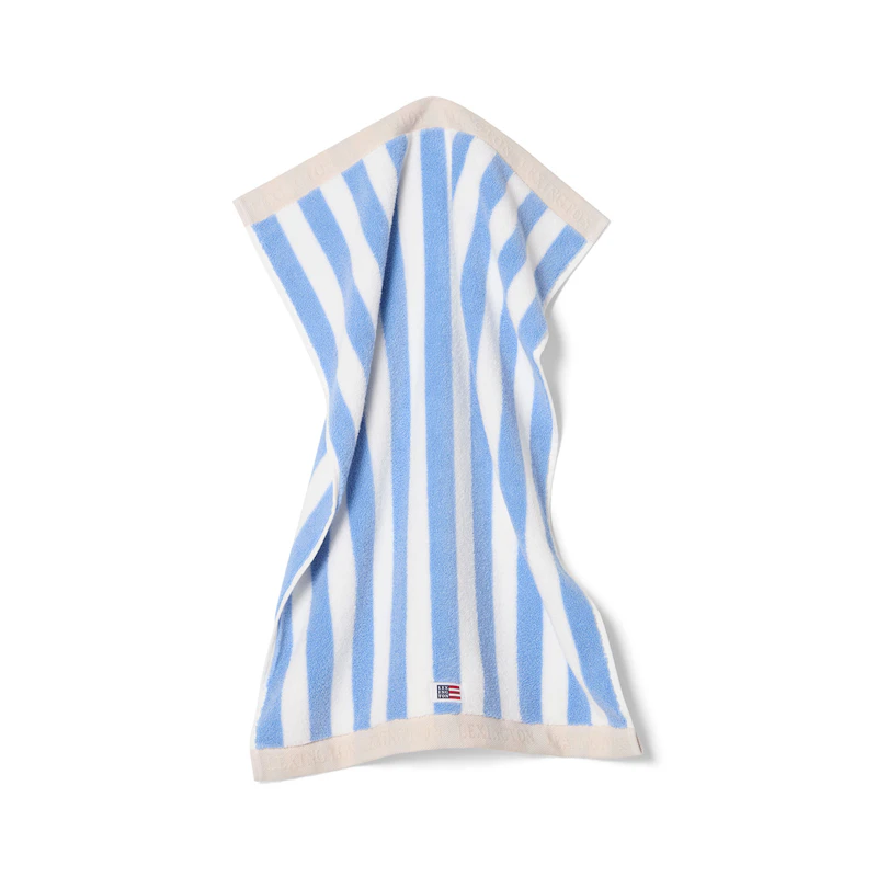 Håndklæde 30x50 cm, Hvidt / Himmelblåt / Moonbeam