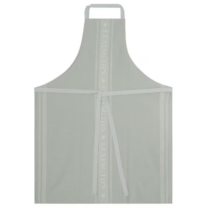 Icons Cotton Jacquard Star Forklæde, Hvidt / Sage Green