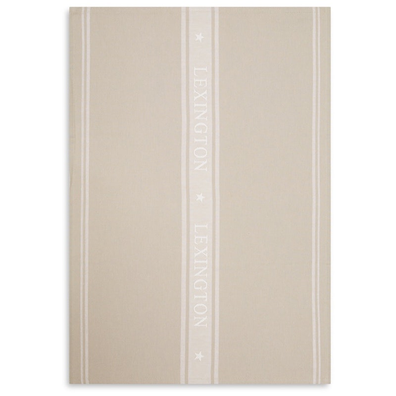 Icons Jacquard Star Viskestykke, Beige