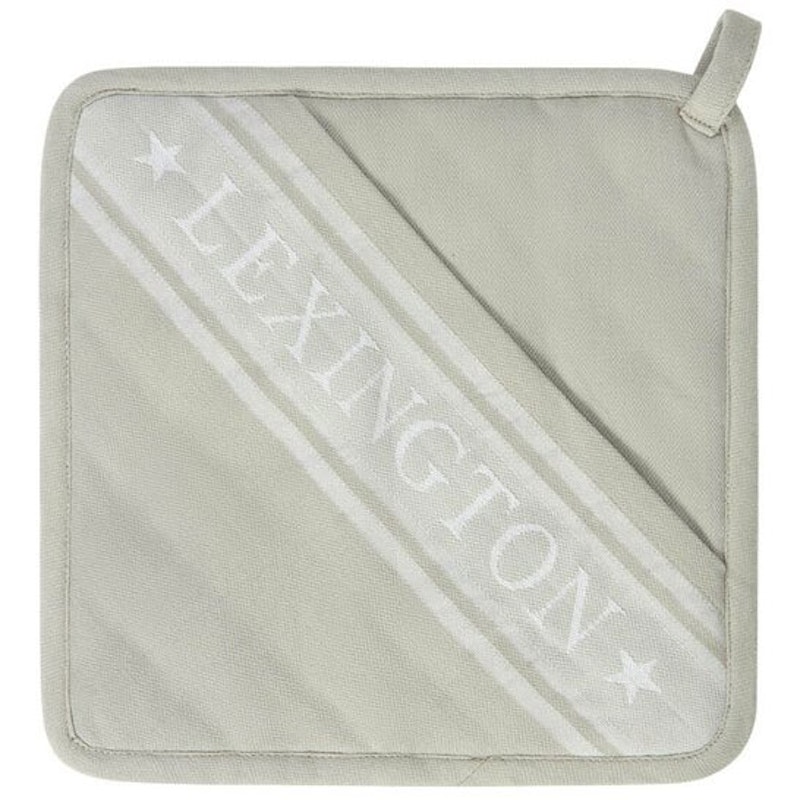 Icons Organic Cotton Jacquard Star Grydelap, Hvid / Sage Green