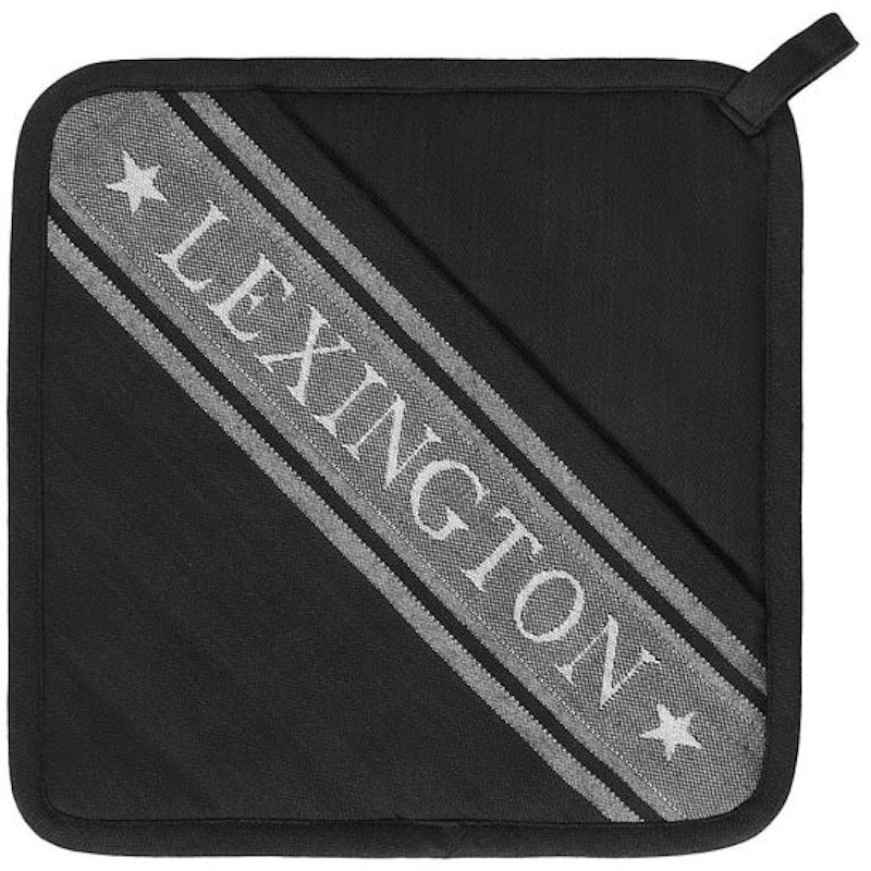 Icons Organic Cotton Jacquard Star Grydelap, Sort / Hvid