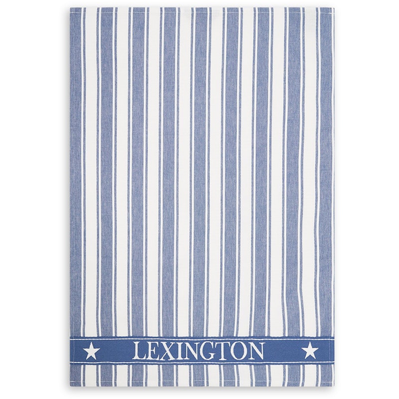 Icons Twill Waffle Striped Viskestykke, Blåt