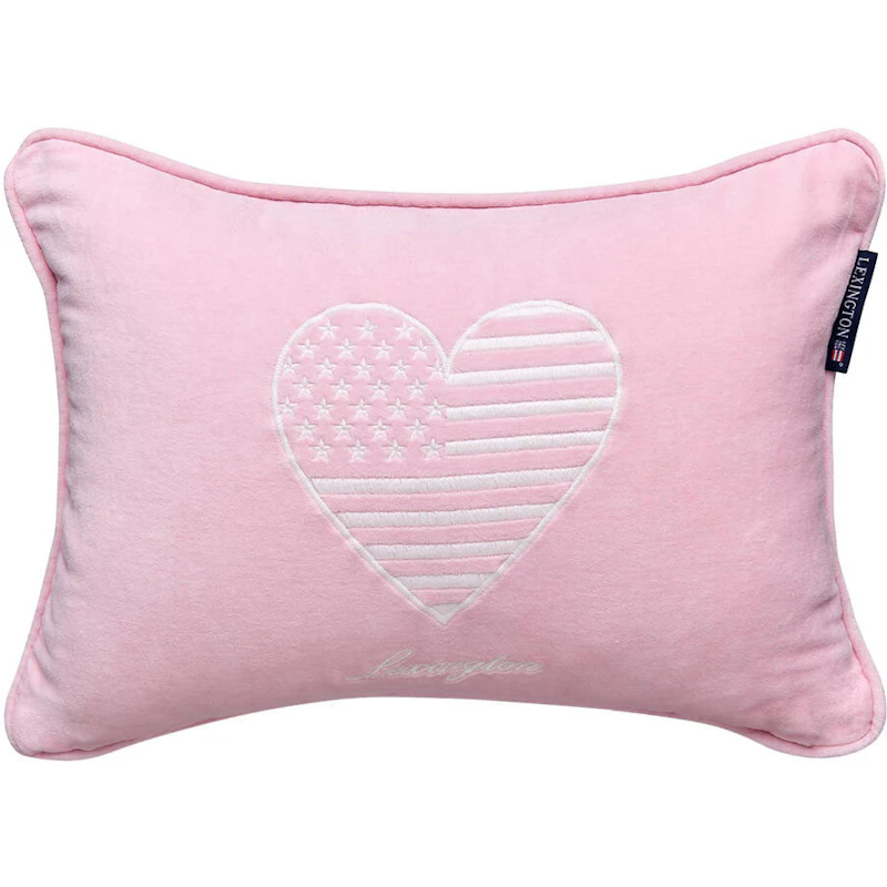 Kids Organic Cotton Velvet Pudebetræk 30x40 cm, Rosa