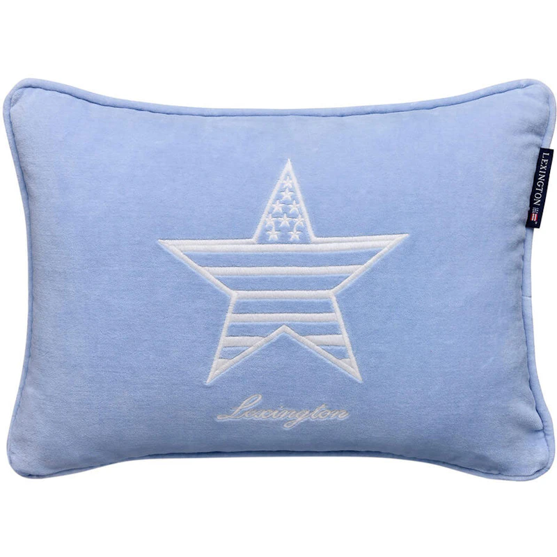 Kids Organic Cotton Velvet Pudebetræk 30x40 cm, Blåt