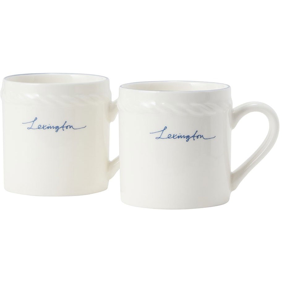 Lexington Porcelain Espressokop 5 Cm 2-pak / M&oslash;rkebl&aring; - Espressokopper Porcel&aelig;n Hvid - 10008111-1730-ONE