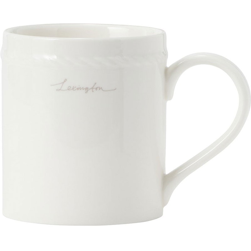 Lexington Porcelain Krus 8 cm, Hvidt / Beige