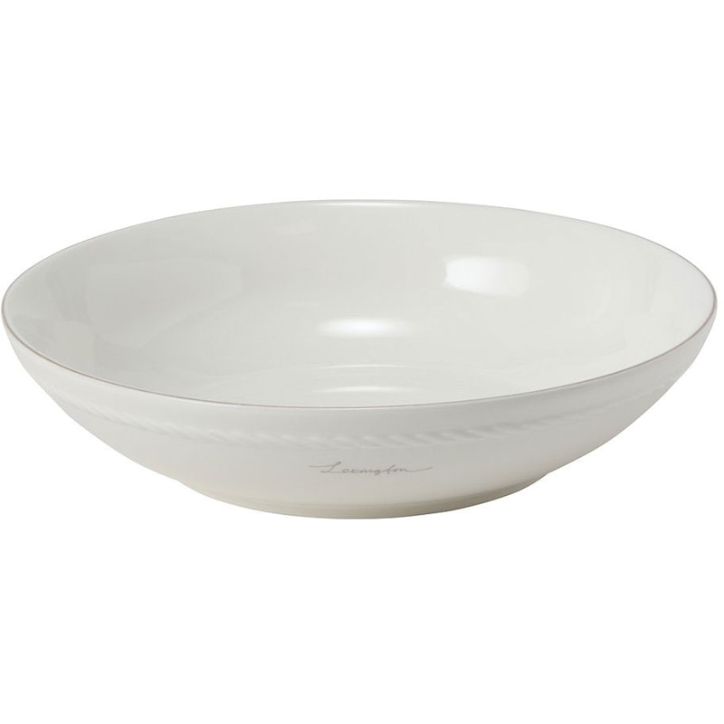 Lexington Porcelain Medium Skål 22 cm, Hvid / Beige