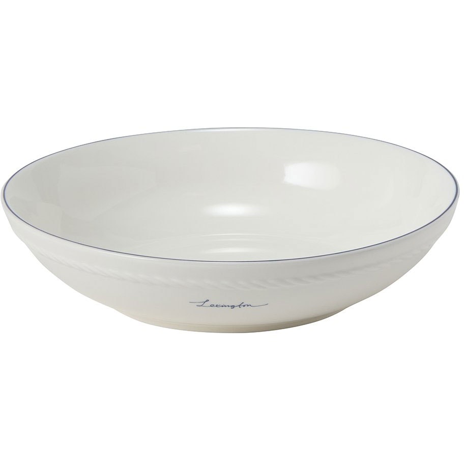 Lexington Porcelain Medium Sk&aring;l 22 Cm / M&oslash;rkebl&aring; - Serveringssk&aring;le Porcel&aelig;n Hvid - 10008115-1730-ONE