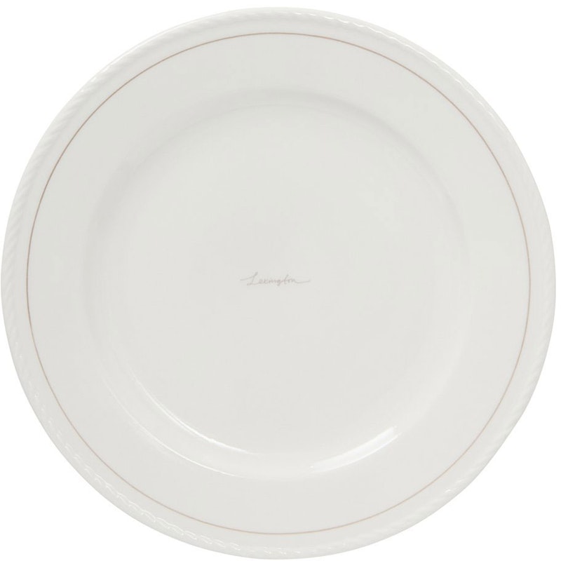 Lexington Porcelain Middagstallerken 27,5 cm 4-pak, Hvid / Beige