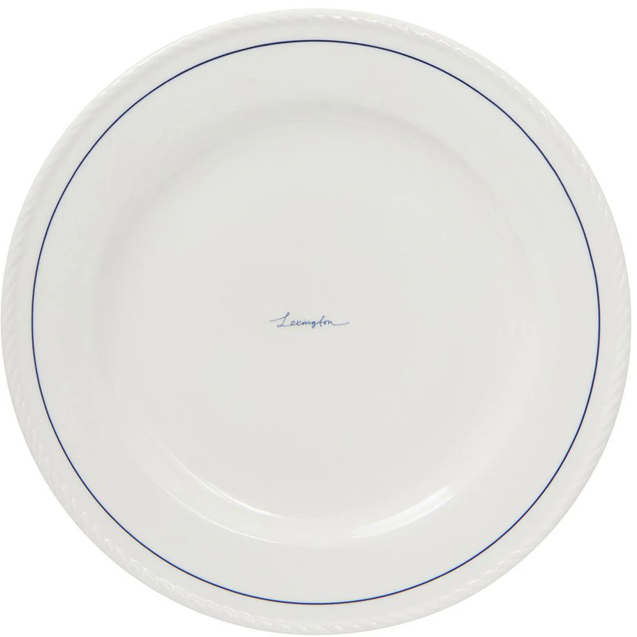 Lexington Porcelain Middagstallerken 27,5 Cm 4-pak / M&oslash;rkebl&aring; - Middagstallerkner Porcel&aelig;n Hvid - 10008112-1730-ONE