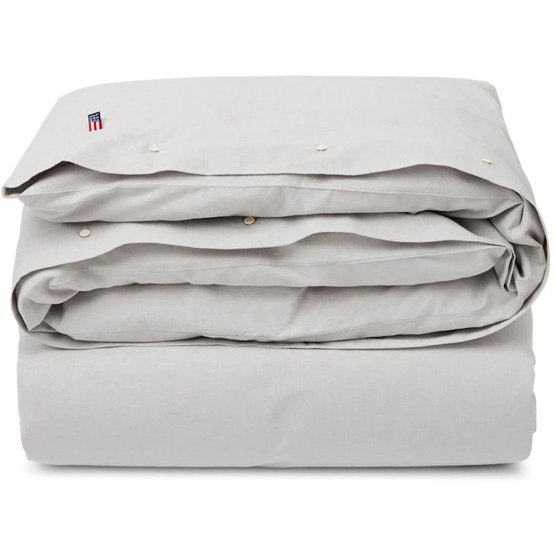 Pin Point Gray Cotton Dynebetræk, 150x210 cm