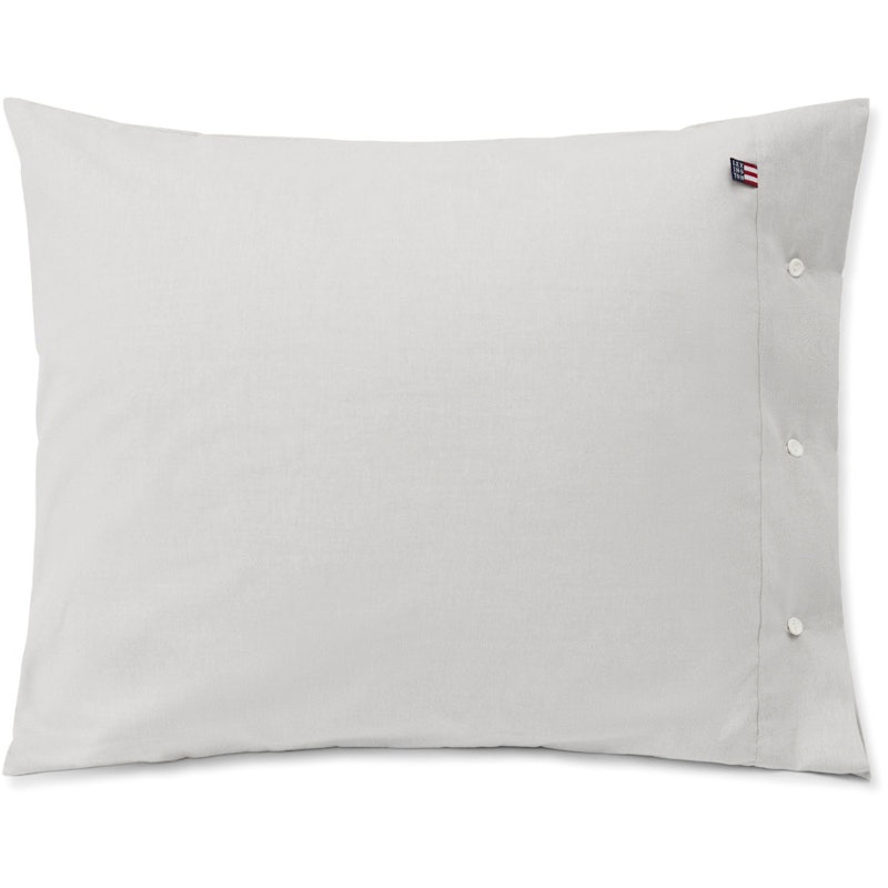 Pin Point Gray Cotton Pudebetræk, 65x65 cm