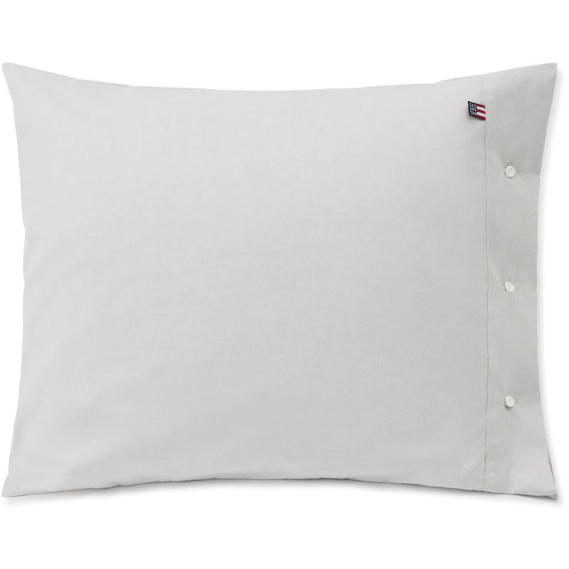 Pin Point Gray Cotton Pudebetræk, 65x65 cm