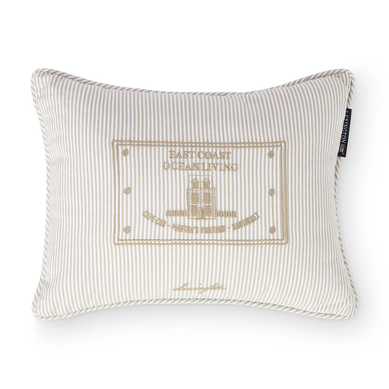 Pudebetræk 30x40 cm, Hvidt / Beige