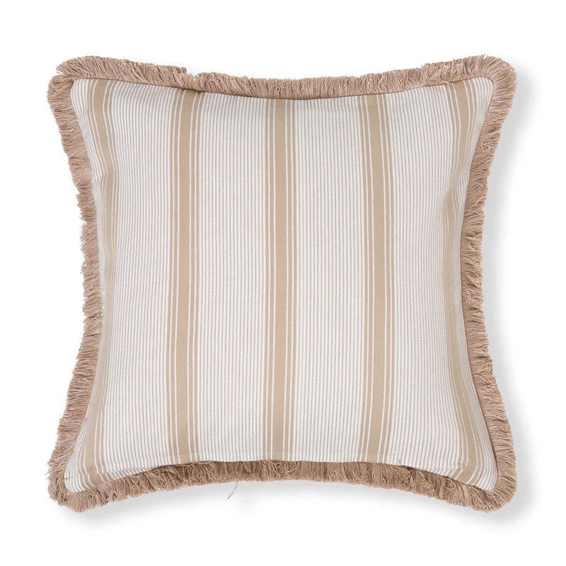 Pudebetræk Stribet 50x50 cm, Beige