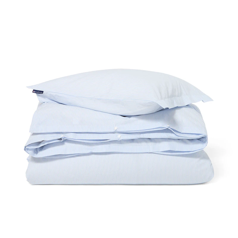 Sengesæt 220x220 cm, Blåt / Hvidt