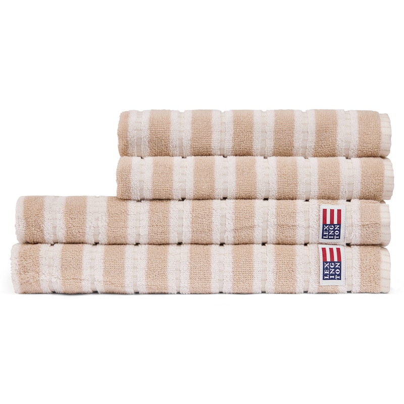 Striped Håndklæde 70x130 cm, Beige