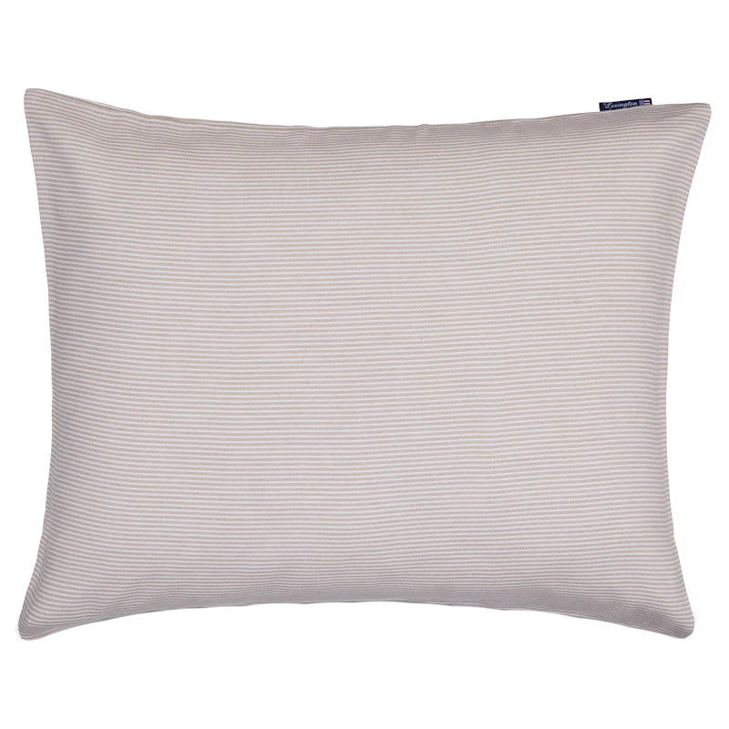 Striped Lyocell/Flannel Pudebetræk 50x60 cm, Beige