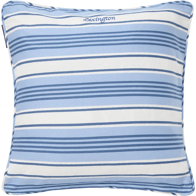 Striped Organic Pudebetræk 50x50 cm, Blåt