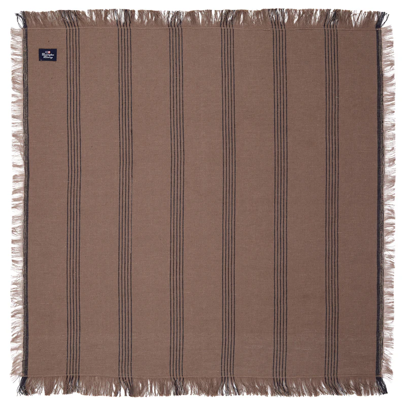 Striped Stofserviet Med Frynser 50x50 cm