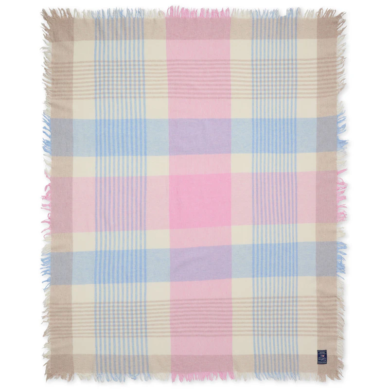 Tæppe Ternet 130x170 cm, Rosa / Blåt / Beige