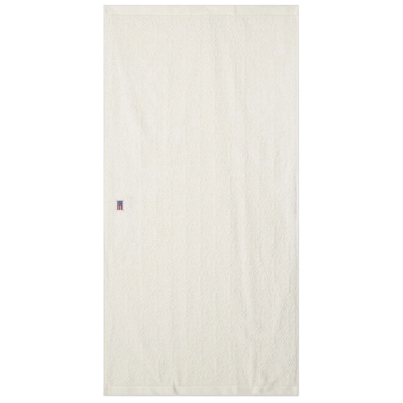 Jacquard Velourhåndklæde 70x130 cm, Snehvide