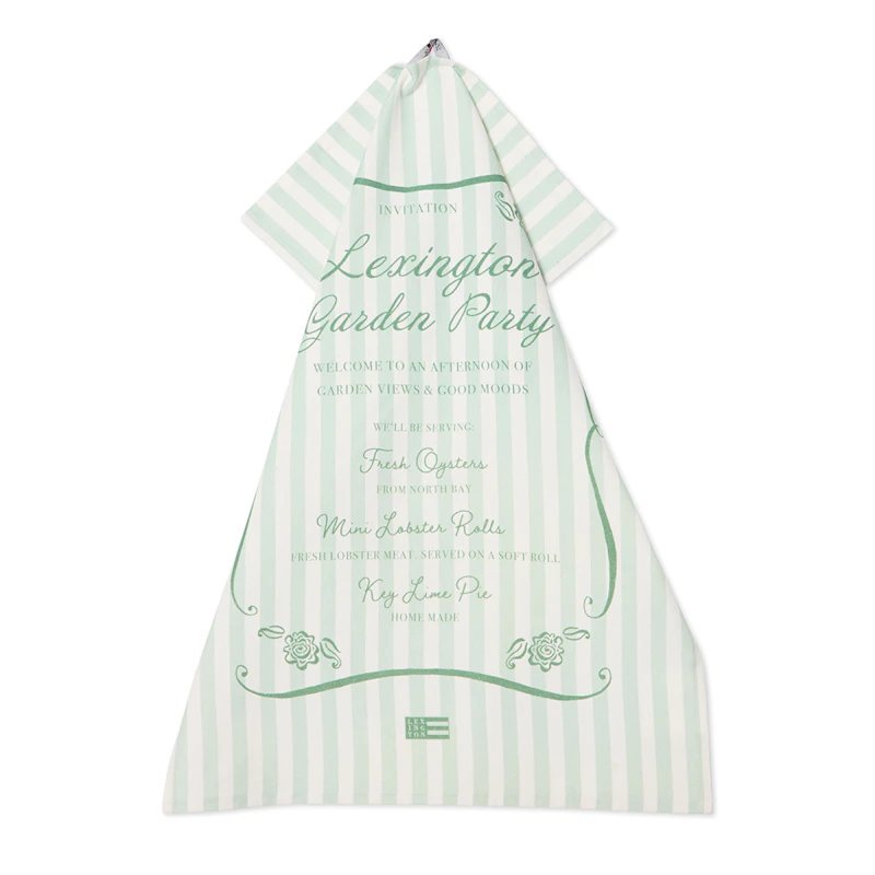 Viskestykke 50x70 cm, Grønt / Hvidt