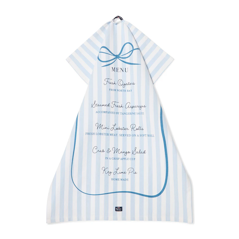 Viskestykke 50x70 cm, Blåt / Hvidt