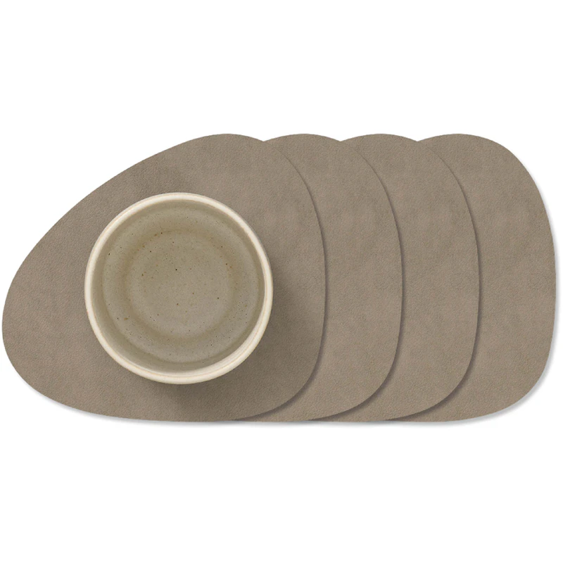 Curve Nupo Glasbordskåner 4-pak, Nomad Grey