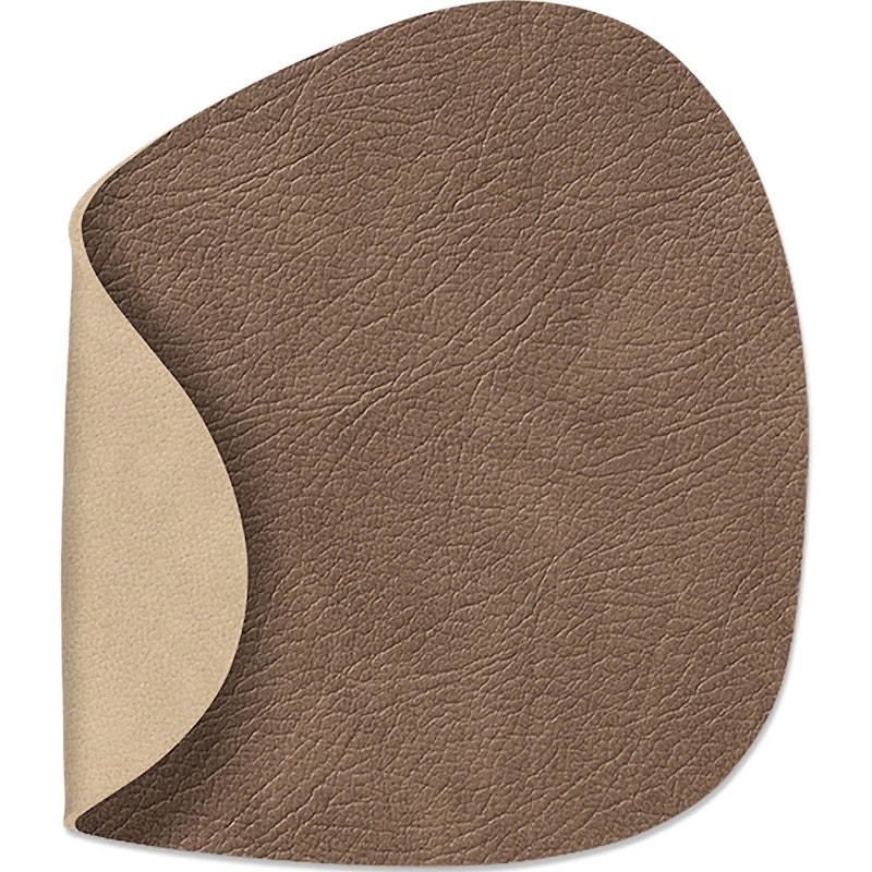 Curve Glasunderlag 11x13cm, Brown/ Sand