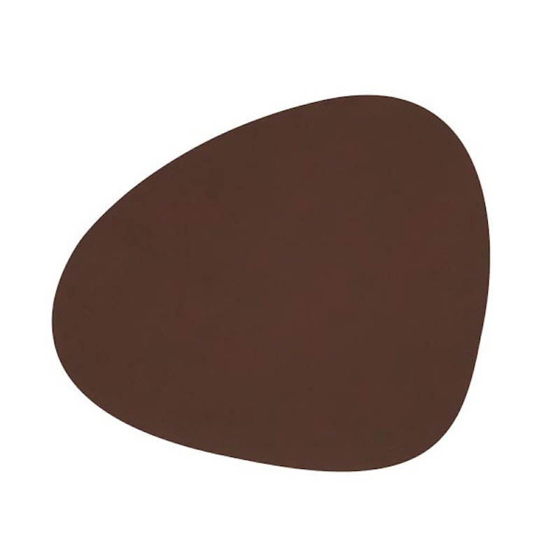 Curve Dækkeserviet Nupo 24x28 cm, Mørkebrun