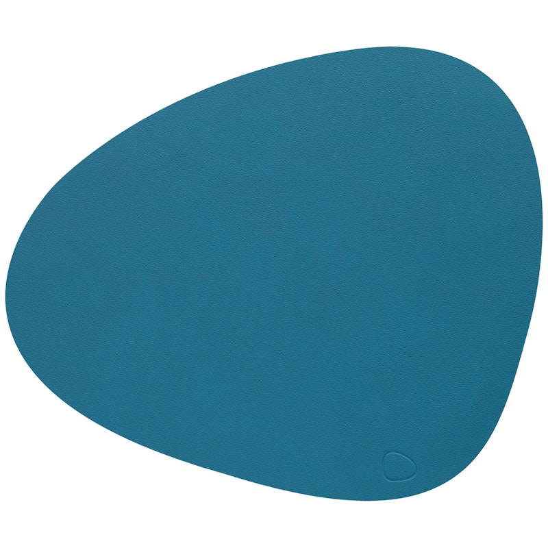 Curve Dækkeserviet Nupo 24x28 cm, Petroleumsblå
