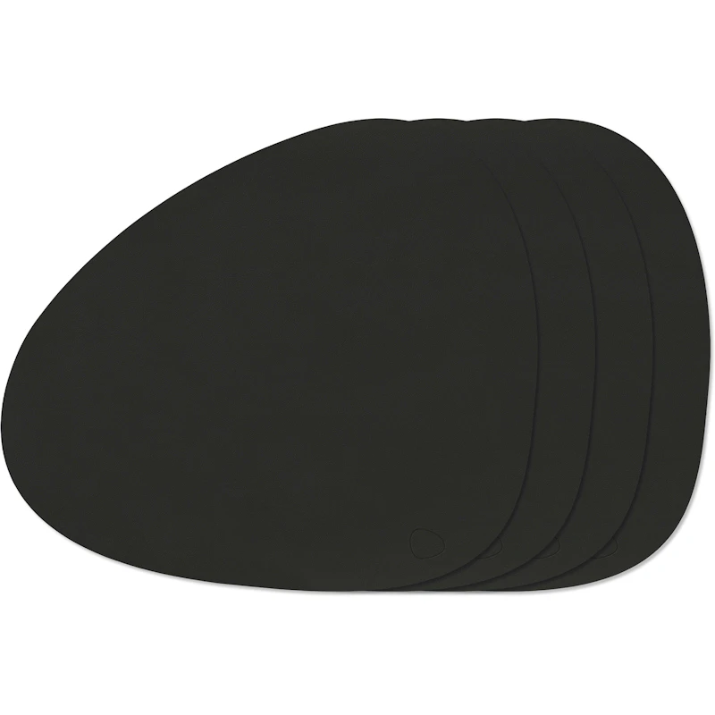 Curve L Nupo Dækkeserviet 4-pak, Black Ink