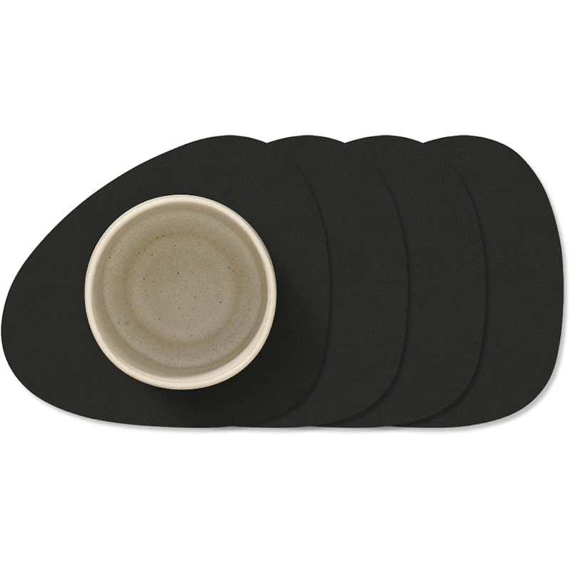 Curve Nupo Glasbordskåner 4-pak, Black Ink