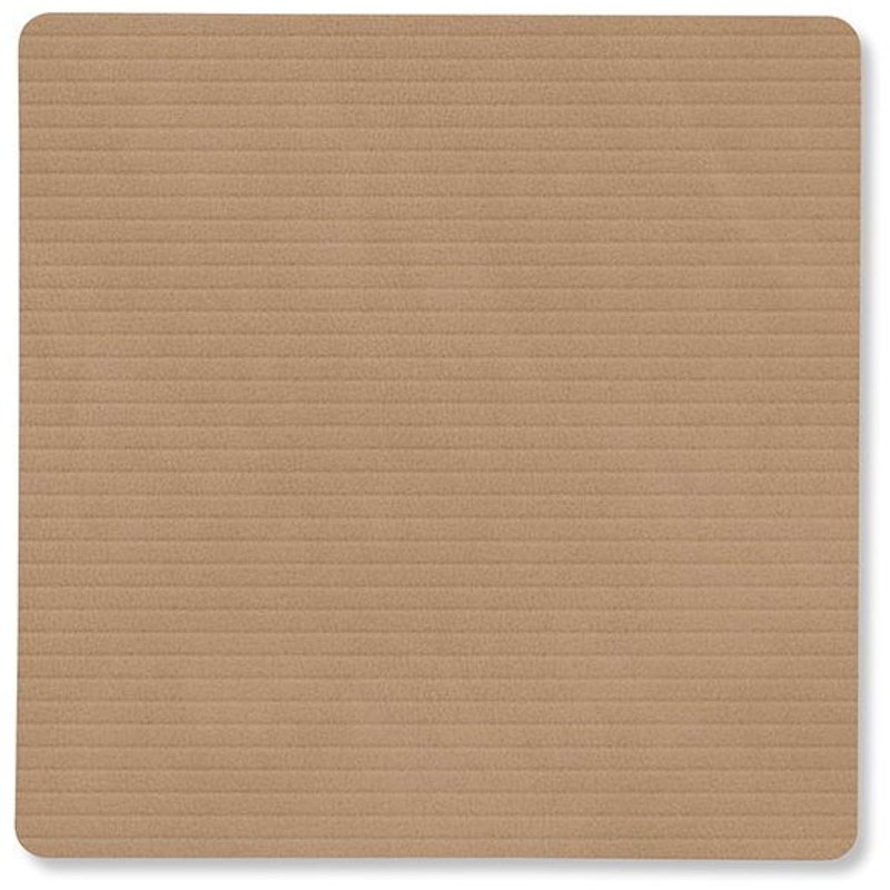 Square Corduroy Glasbrik, Nougat