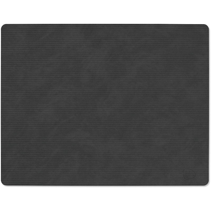 Square L Corduroy Dækkeserviet, Sort