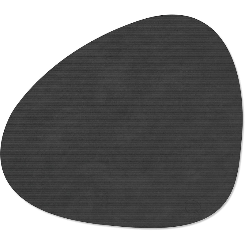 Curve L Corduroy Dækkeserviet, Sort