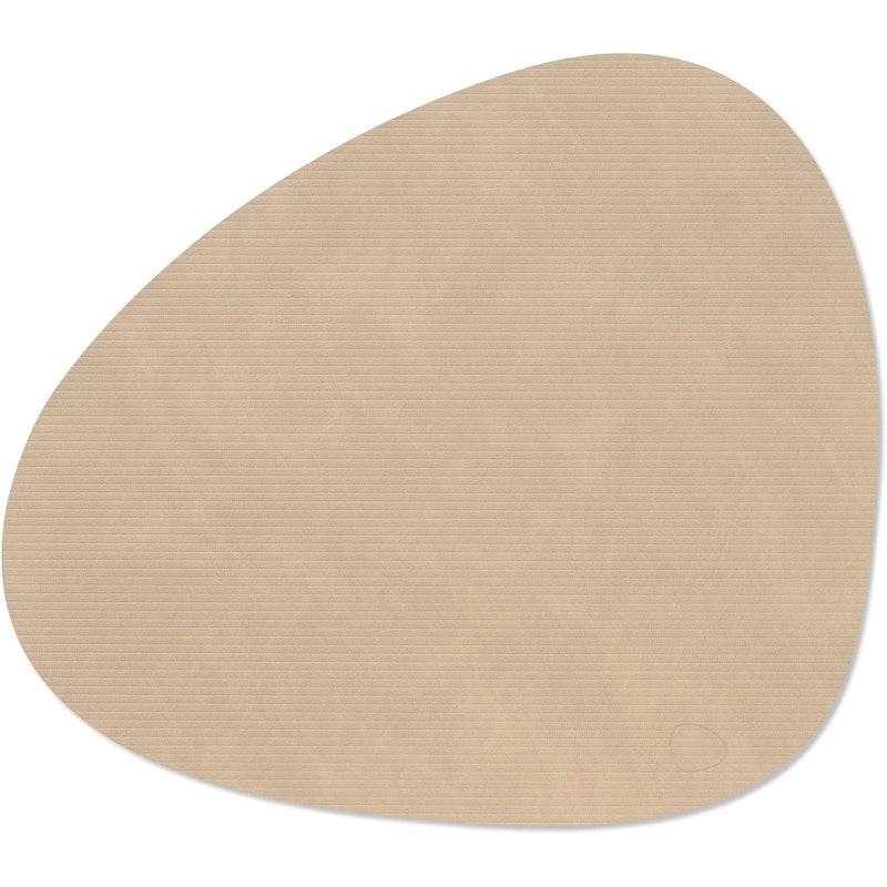 Curve L Corduroy Dækkeserviet, Sand