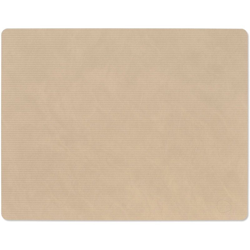 Square L Corduroy Dækkeserviet, Sand