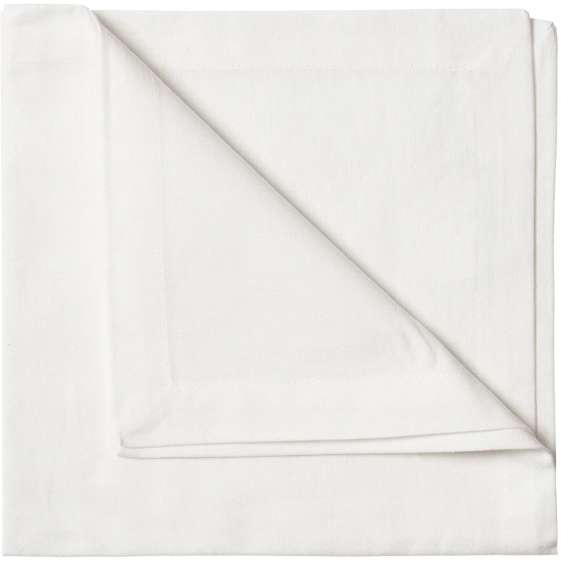 Robert Stofserviet 45x45 cm 4-pak, Hvid