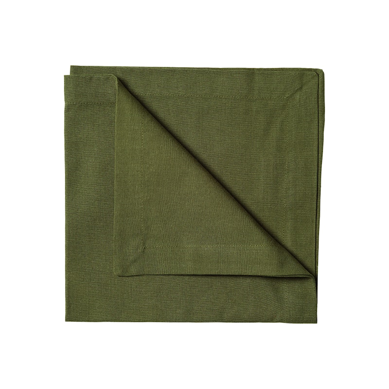 Robert Stofserviet 45x45 cm 4-pak, Olivengrøn