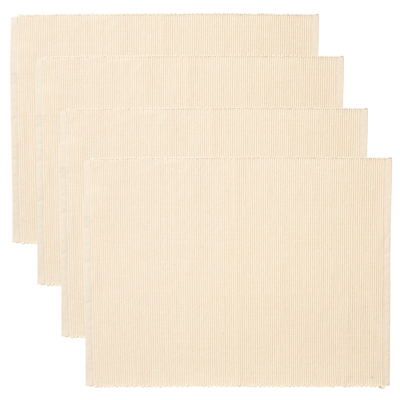 Uni Dækkeserviet 35x46 cm 4-pak, Creamy Beige